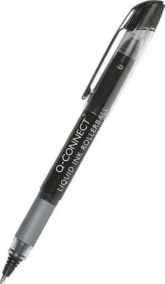 Zdjęcie produktu dla Q-Connect® KF50139 Pióro kulkowe z płynnym tuszem, 0,7 mm, czarne