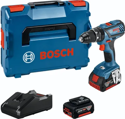 Zdjęcie produktu dla BOSCH 06019H400C BOSCH GSB 18V-28 Profesjonalna akumulatorowa wiertarko-wkrętarka udarowa 18,0 V, z 2 akumulatorami