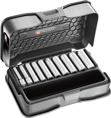 Produktbild von Facom Steckschluessel-Set 1/4, lang, 10-tlg