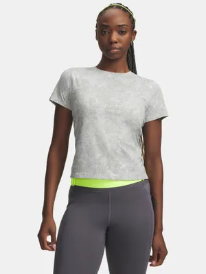 Produktbild von Under Armour Damen UA Velociti Pro Print Kurzarm-T-Shirt LG