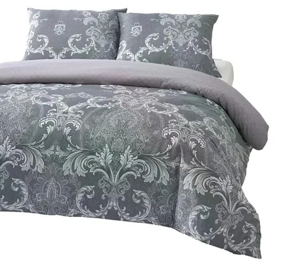 Produktbild von Bettwäsche, Satin-Bettwäsche, Hohe Qualität 200x220 Havena Grau, Ornamente