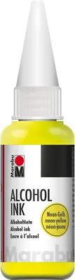Produktbild von Marabu permanente Tinte Alcohol Ink neon-gelb (321) 20 ml
