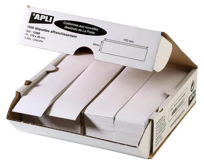 Versandetiketten 170 x 45 mm, weiß, 1000 Stück