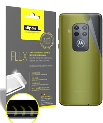 Zdjęcie produktu dla 2x folia ochronna na tylną obudowę Motorola One Zoom, 100% pokrycia ekranu, Dipos Flex