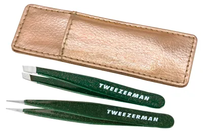 Produktbild von Pinzette für Augenbrauen - Mini - Schräge Spitze - Präzise - Ideal für Reisen