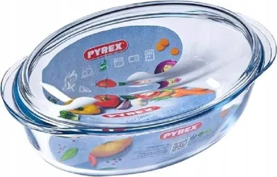 Produktbild von PYREX Essentials ovale hitzebeständige Schale mit Deckel 4l