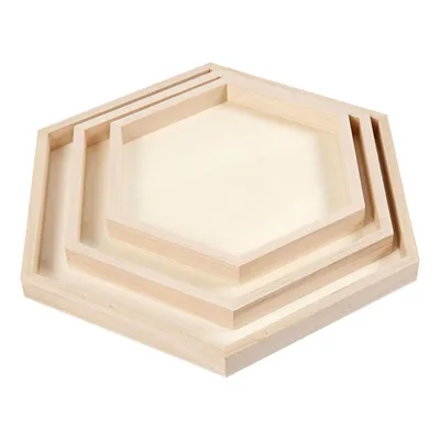 Image de Houten Dienbladen Divers, Set van 3
