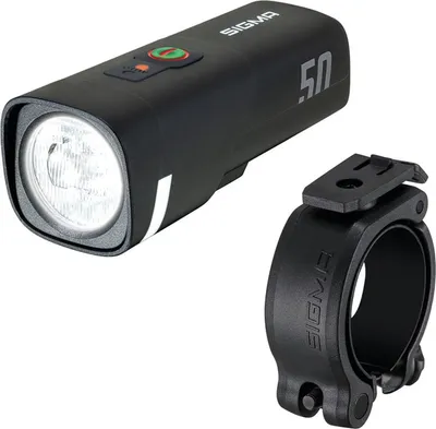 Image de Projecteur rechargeable Sigma Licht AURA 50 USB-C, 50 lux, noir - Homologué StVZO