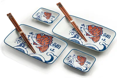 Produktbild von SUSHI TELLER SET | Sushi Geschirr Set | Mehrteiliges Sushi-Set
