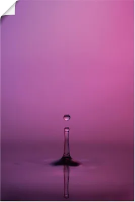 Produktbild von ARTland Poster Dropfen (violett) Größe: 60x90 cm