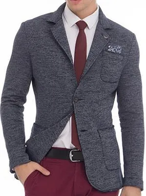 Produktbild von Hochwertiges Sweatsakko CARISMA Navy S