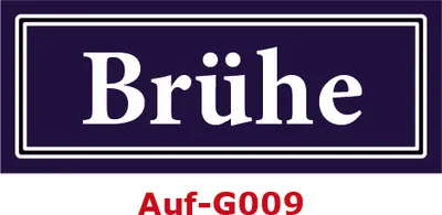 Produktbild von 2 Stück Gewürzaufkleber Brühe 40x16mm Gewürzetiketten Sticker Lebensmittel (Auf-G009)