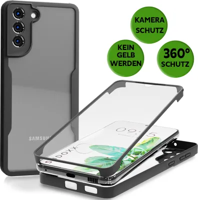 Produktbild von 360 Hülle Für Samsung Galaxy A54 5G Klar Sicht Rundum Full Cover Sudoxx Acryl Etui Rundum Komplett Schutz