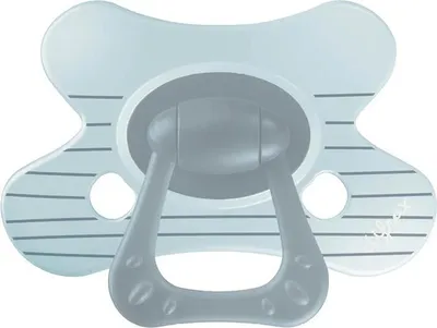 Produktbild von Difrax Natural Schnuller - 18+ Mte - Stripy Blue | Difrax