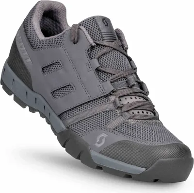 A single grey and black Scott Sport Crus-r shoe is shown against a white background.