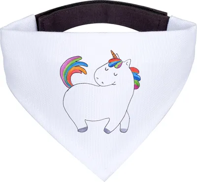 Produktbild von Mr. & Mrs. Panda Halstuch Einhorn Stolzieren - Weiß - Geschenk, Freundin, Pferd, Unicorn, Hund, Einhörner, Für Hunde, Stolz, Hunde-Halstuch, Hundehalstuch