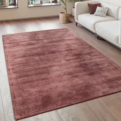 Produktbild von Teppich Wohnzimmer Vintage Kurzflor Handgefertigt Hochwertig 100 % Viskose Grösse 200x300 cm