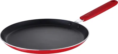 Obrázok produktu pre Panvica na palacinky, vhodná na indukciu a s nepriľnavým povrchom, s vytlačeným receptom, 24 cm (11"), čierna