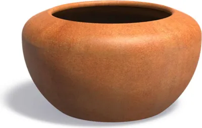 Produktbild von Adezz Pflanzschale Onyx rund aus Corten-Stahl Pflanzgefäß