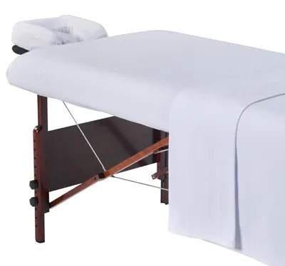 Image de Omgoods - Ensemble de 3 housses de protection en flanelle, 100% coton, pour tables de massage