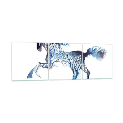 Produktbild von Bilder auf glas - natur malen schön Hengst - 150x50cm - Glasbilder - Wandbilder - Kunstdruck - zum Aufhängen bereit - Wanddekoration aus Glas - Glas Bilder - Wandbild auf Glas - GCA150x50-3123