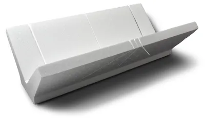 Produktbild von Decosa Gehrungslade EPS, weiß, 41 x 22,4 x 12 cm - 1 Stück