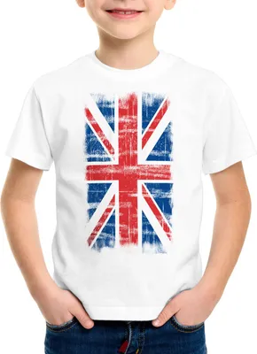 Produktbild von BaumwolleCloud Jack Union England Vintage Flagge Kinder T-Shirt