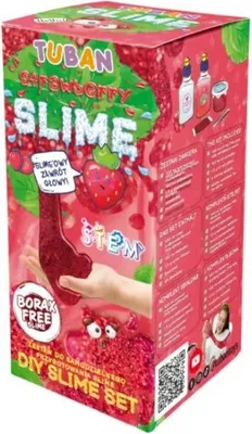 Zdjęcie produktu dla Tuban Zestaw Diy Super Slime Truskawka - Masa Plastyczna Do Samodzielnego Wykonania