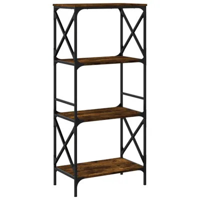 Produktbild von Bücherregal 4 Böden Räuchereiche 59x35x132 cm Holzwerkstoff