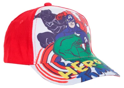 Produktbild von Avengers Kinder Kappe Jungen Baseball-Cap Mütze Sommer-Hut, Farbe:Rot, Größe:54