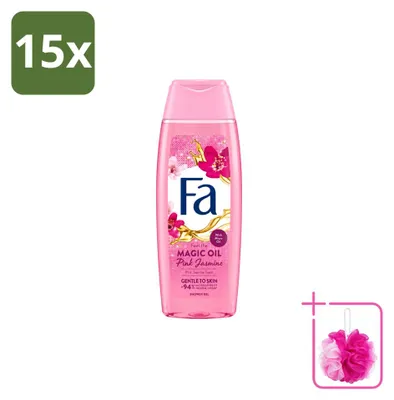 Produktbild von 15 x Fa Douchegel Magic Oil Pink Jasmine - 250 ml - Sparpackung - 15 Stücke