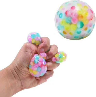 Produktbild von Kögler Quetsch Flutschiball Pastell-Wasserperlen Knetball Anti-Stress Ball 5,5cm