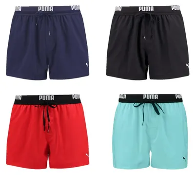 Image de Maillot de bain pour homme PUMA, short de bain Logo Swim Shorts 100000030, couleur : bleu marine, taille : XXL