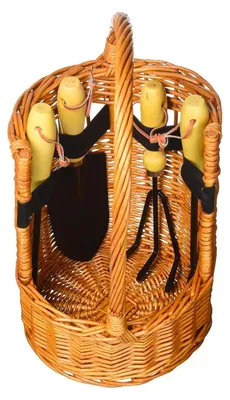 Image de Ensemble complet de panier avec outils de jardinage : comprenant un râteau et une pelle, idéal pour