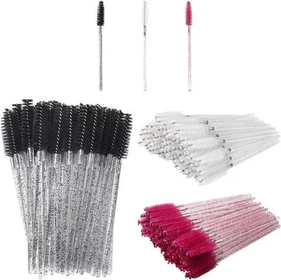 Produktbild von Famanu Wimperbürsten und Eyelinerbürsten mit Aufbewahrungsköcher - 300 Stück