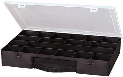 Produktbild von Sortimentskasten Sortimentskasten 18 Sortierbox Aufbewahrungsbox 36x25x5,5 cm