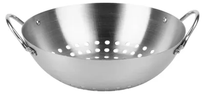 Image de Panier de grill - Panier de grill en acier perforé - Taille L - 20,5 cm - Argenté