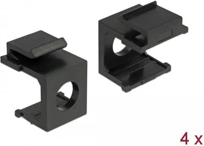 Produktbild von DeLOCK 86403, Schwarz, 17,3 mm, 22,3 mm, 16,3 mm, 4 Stück(e)