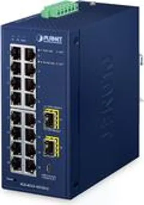 Obrázek produktu pro PLANET IP30 Industrial L2/L4 16-Port, Managed, L2/L4, Gigabit Ethernet (10/100/1000), Vollduplex, Wandmontage