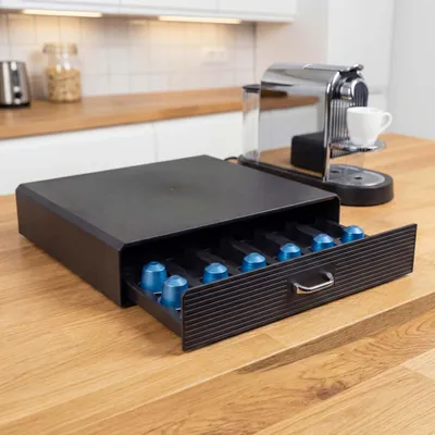 Immagine prodotto di Cassetto per capsule di caffè HWC-L98, contenitore con cassetto, 7x34x31cm