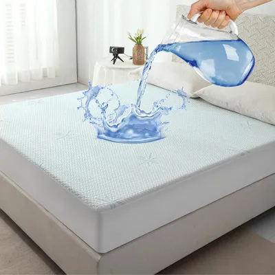 Zdjęcie produktu dla Ochraniacz na materac 160x200 cm, wodoodporny, oddychający, do sypialni