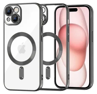 Zdjęcie produktu dla Etui Luxury Crystal MagSafe dla iPhone 15 - Czarny KP38098