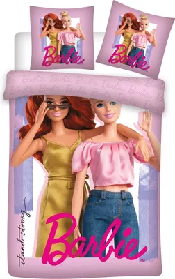 Produktbild von Barbie Friends Bettbezug - 140 x 200 cm  63 x 63 cm - Baumwolle