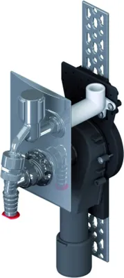 Produktbild von DL Wandeinbau-Waschgeräte-Siphon 406 senkr., lang, DN40/DN50