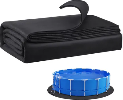 Image de SucceBuy Tapis de sol pour piscine hors sol 6,4m