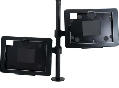 Produktbild von SYSTEM-S Doppel Tischhalterung 360° Ständer abschließbarfür iPad 10 Pro 11 Air 4 5