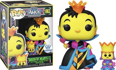 Immagine prodotto di Statuetta Funko POP Disney Alice in Wonderland 1063 Queen of Hearts with King Blacklight Special Edition