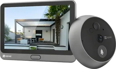 Produktbild von EZVIZ Türspion-Kamera DP2 2K mit Display und Akku, 1 Stk.