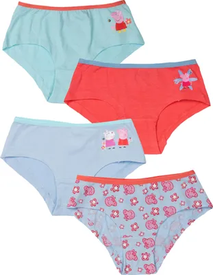 Produktbild von Peppa Wutz Panty für Mädchen Kinder Slip Unterhose Unterwäsche Mehrfarbig Bunt (4er Pack) 110-116