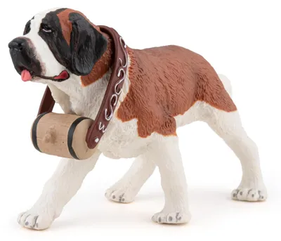 Produktbild von Papo - Realistische Bernhardiner-Figur Spielzeug für Kinder ab 3 Jahren - Kollektion Hunde und Katzen - Lernspiel Haustiere - Geschenkidee Spielzeug f